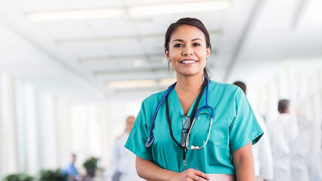 Nurse Standing in Hospital